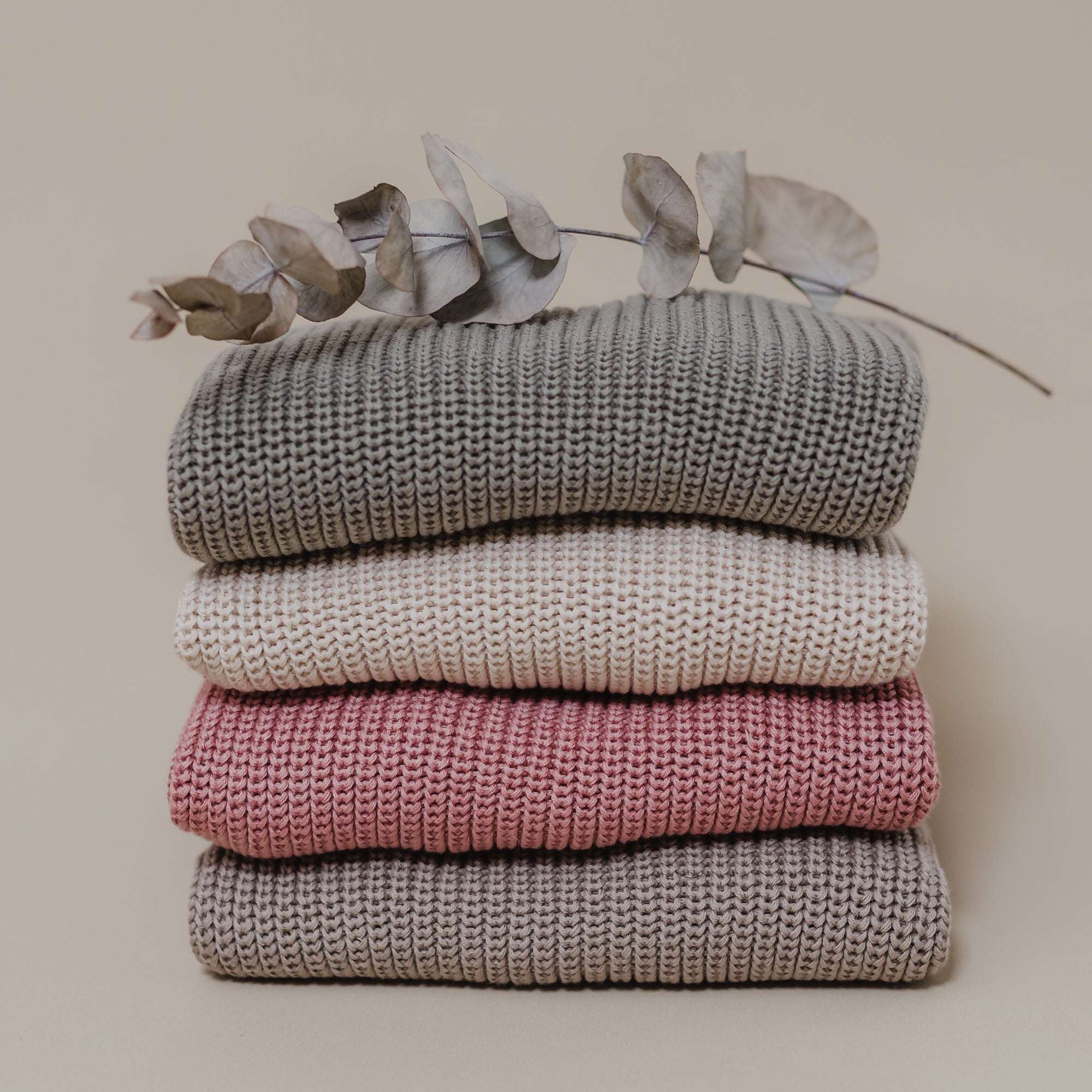 Organic Oversize Knit Pulli - Dusty Rose - Image 7